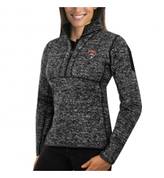 Florida Panthers Antigua Women's Fortune Zip Pullover Sweater Charcoal