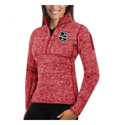 Los Angeles Kings Antigua Women's Fortune Zip Pullover Sweater Red