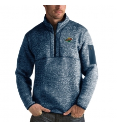 Men's Minnesota Wild Antigua Fortune Quarter-Zip Pullover Jacket Royal