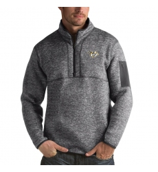 Men's Nashville Predators Antigua Fortune Quarter-Zip Pullover Jacket Black