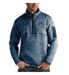 Men's St. Louis Blues Antigua Fortune Quarter-Zip Pullover Jacket Royal