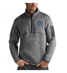 Men's Toronto Maple Leafs Antigua Fortune Quarter-Zip Pullover Jacket Black