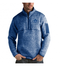 Men's Toronto Maple Leafs Antigua Fortune Quarter-Zip Pullover Jacket Blue