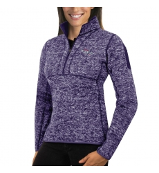 Washington Capitals Antigua Women's Fortune Zip Pullover Sweater Purple