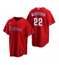Men's Nike Philadelphia Phillies #22 Andrew McCutchen Red Alternate Stitched Baseball Jersey