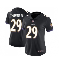 Women's Baltimore Ravens #29 Earl Thomas III Game Purple Team Color Football Jersey