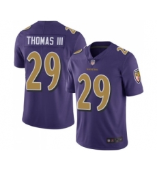 Youth Baltimore Ravens #29 Earl Thomas III Limited Purple Rush Vapor Untouchable Football Jersey