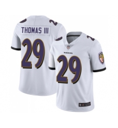 Youth Baltimore Ravens #29 Earl Thomas III White Vapor Untouchable Limited Player Football Jersey