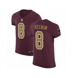 Men's Washington Redskins #8 Case Keenum Burgundy Red Team Color Vapor Untouchable Limited Player Football Jersey