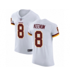 Men's Washington Redskins #8 Case Keenum White Vapor Untouchable Elite Player Football Jersey