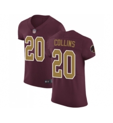 Men's Washington Redskins #20 Landon Collins Burgundy Red Alternate Vapor Untouchable Elite Player Football Jersey