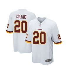 Men's Washington Redskins #20 Landon Collins Game White Football Jersey