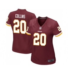 Women's Washington Redskins #20 Landon Collins Game Burgundy Red Team Color Football Jersey