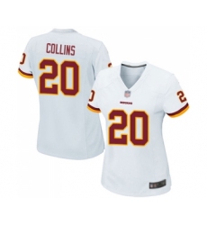 Women's Washington Redskins #20 Landon Collins Game White Football Jersey