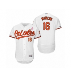 Men's 2019 Mothers Day Trey Mancini Baltimore Orioles #16 White Flex Base Home Jersey