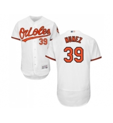 Men's Baltimore Orioles #39 Renato Nunez White Home Flex Base Authentic Collection Baseball Jersey