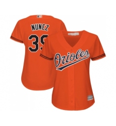 Women's Baltimore Orioles #39 Renato Nunez Replica Orange Alternate Cool Base Baseball Jersey