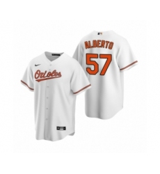 Women's Baltimore Orioles #57 Hanser Alberto Nike White 2020 Replica Home Jersey