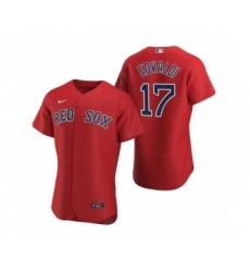 Men's Boston Red Sox #17 Nathan Eovaldi Nike Red Authentic 2020 Alternate Jersey