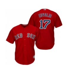 Men's Boston Red Sox #17 Nathan Eovaldi Replica Red Alternate Home Cool Base Baseball Jersey