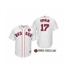 Men's Boston Red Sox 2019 Armed Forces Day  #17 Nathan Eovaldi White Jersey