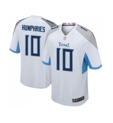Men's Tennessee Titans #10 Adam Humphries Game White Football Jersey