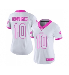 Women's Tennessee Titans #10 Adam Humphries Limited White Pink Rush Fashion Football Jersey