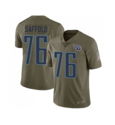 Men's Tennessee Titans #76 Rodger Saffold Limited Olive 2017 Salute to Service Football Jersey