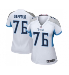 Women's Tennessee Titans #76 Rodger Saffold Game White Football Jersey