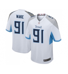 Men's Tennessee Titans #91 Cameron Wake Game White Football Jersey