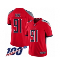 Men's Tennessee Titans #91 Cameron Wake Limited Red Inverted Legend 100th Season Football Jersey