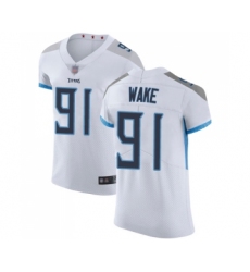 Men's Tennessee Titans #91 Cameron Wake White Vapor Untouchable Elite Player Football Jersey
