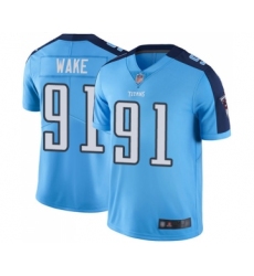 Youth Tennessee Titans #91 Cameron Wake Limited Light Blue Rush Vapor Untouchable Football Jersey
