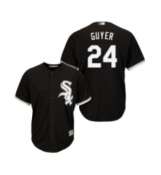 Youth Chicago White Sox #24 Brandon Guyer Replica Black Alternate Home Cool Base Baseball Jersey