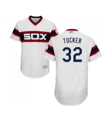 Men's Chicago White Sox #32 Preston Tucker White Alternate Flex Base Authentic Collection Baseball Jersey