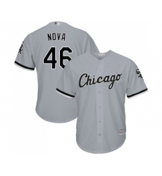 Youth Chicago White Sox #46 Ivan Nova Replica Grey Road Cool Base Baseball Jersey