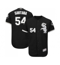 Men's Chicago White Sox #54 Ervin Santana Black Alternate Flex Base Authentic Collection Baseball Jersey