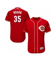 Men's Cincinnati Reds #35 Tanner Roark Red Alternate Flex Base Authentic Collection Baseball Jersey