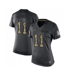 Women's Tampa Bay Buccaneers #11 Blaine Gabbert Limited Black 2016 Salute to Service Football Jersey