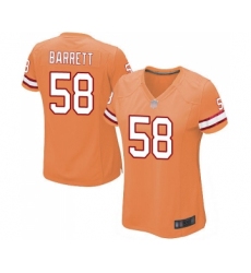 Women's Tampa Bay Buccaneers #58 Shaquil Barrett Limited Orange Glaze Alternate Football Jersey