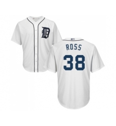 Youth Detroit Tigers #38 Tyson Ross Replica White Home Cool Base Baseball Jersey