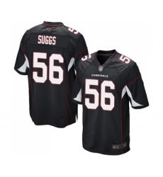 Men's Arizona Cardinals #56 Terrell Suggs Game Black Alternate Football Jersey