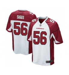 Men's Arizona Cardinals #56 Terrell Suggs Game White Football Jersey