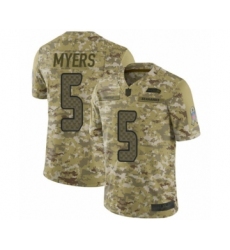 Men's Seattle Seahawks #5 Jason Myers Limited Camo 2018 Salute to Service Football Jersey