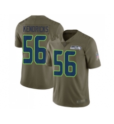 Men's Seattle Seahawks #56 Mychal Kendricks Limited Olive 2017 Salute to Service Football Jersey