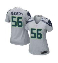 Women's Seattle Seahawks #56 Mychal Kendricks Game Grey Alternate Football Jersey