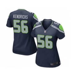 Women's Seattle Seahawks #56 Mychal Kendricks Game Navy Blue Team Color Football Jersey