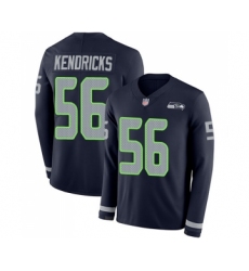 Youth Seattle Seahawks #56 Mychal Kendricks Limited Navy Blue Therma Long Sleeve Football Jersey