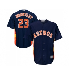 Youth Houston Astros #23 Michael Brantley Authentic Navy Blue Alternate Cool Base Baseball Jersey