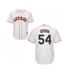 Youth Houston Astros #54 Roberto Osuna Authentic White Home Cool Base Baseball Jersey